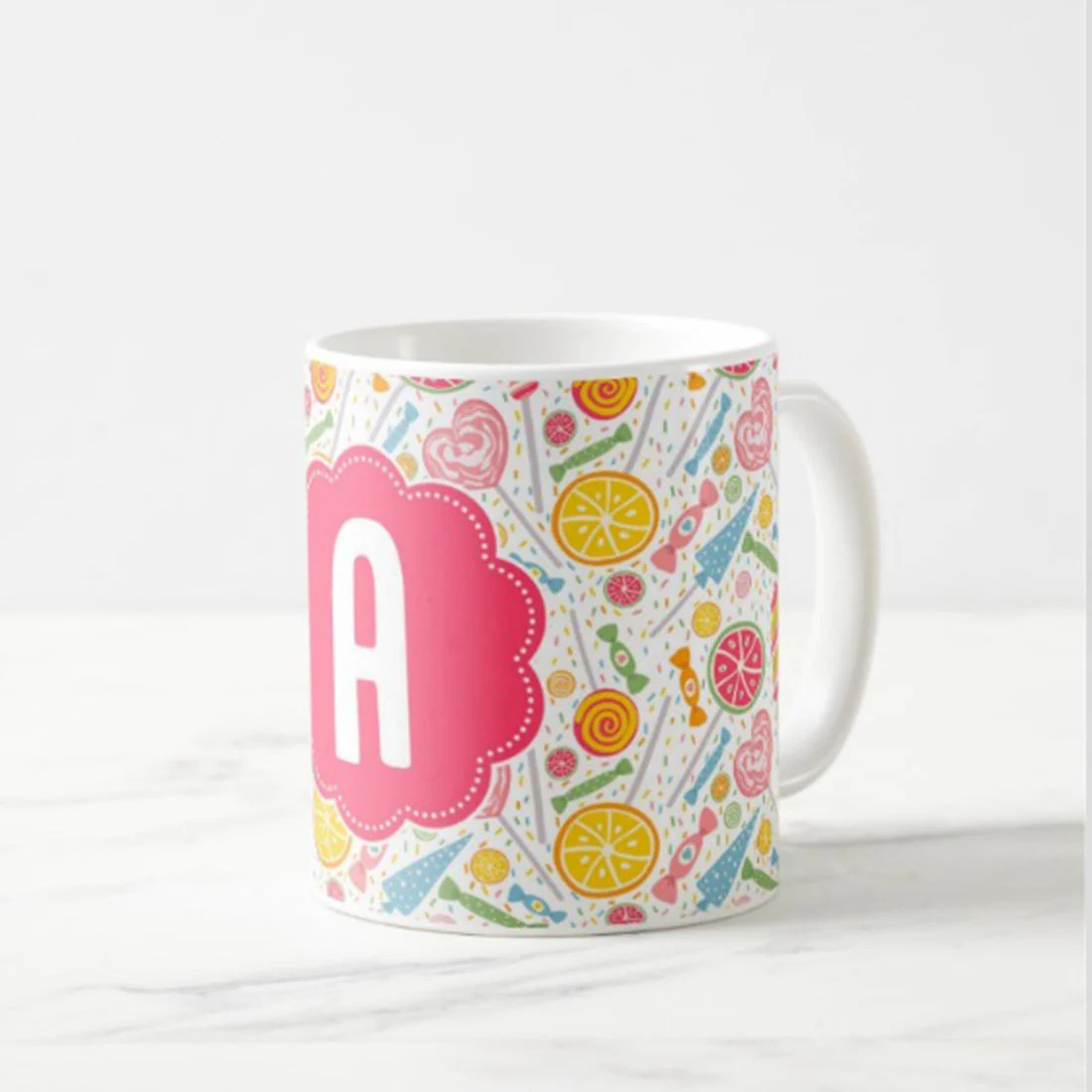 Custom Coffee Cups - Yellow Candies - Image 3