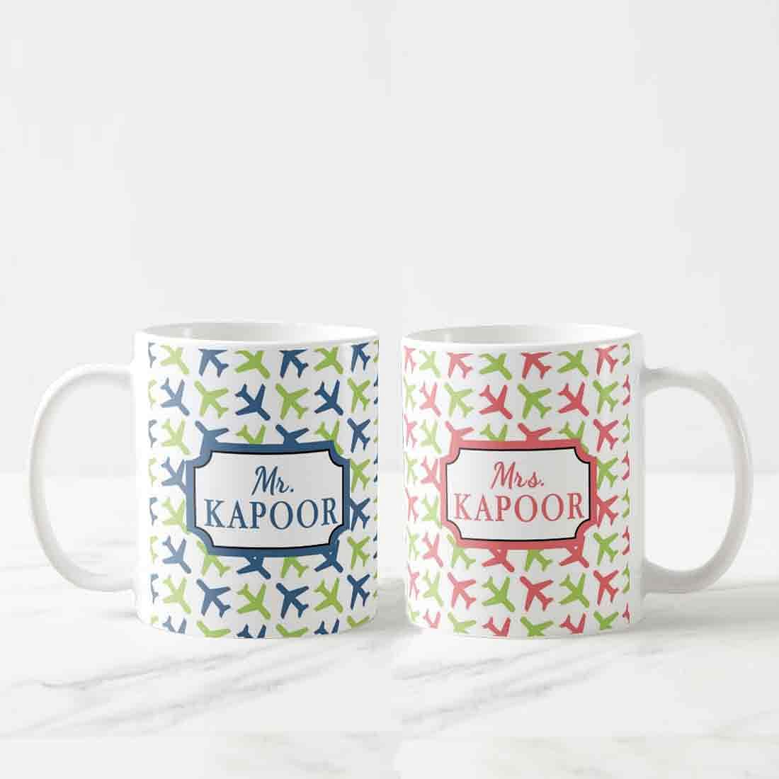 Personalization Cup Printing Near Me - Mr & Mrs Aeroplane