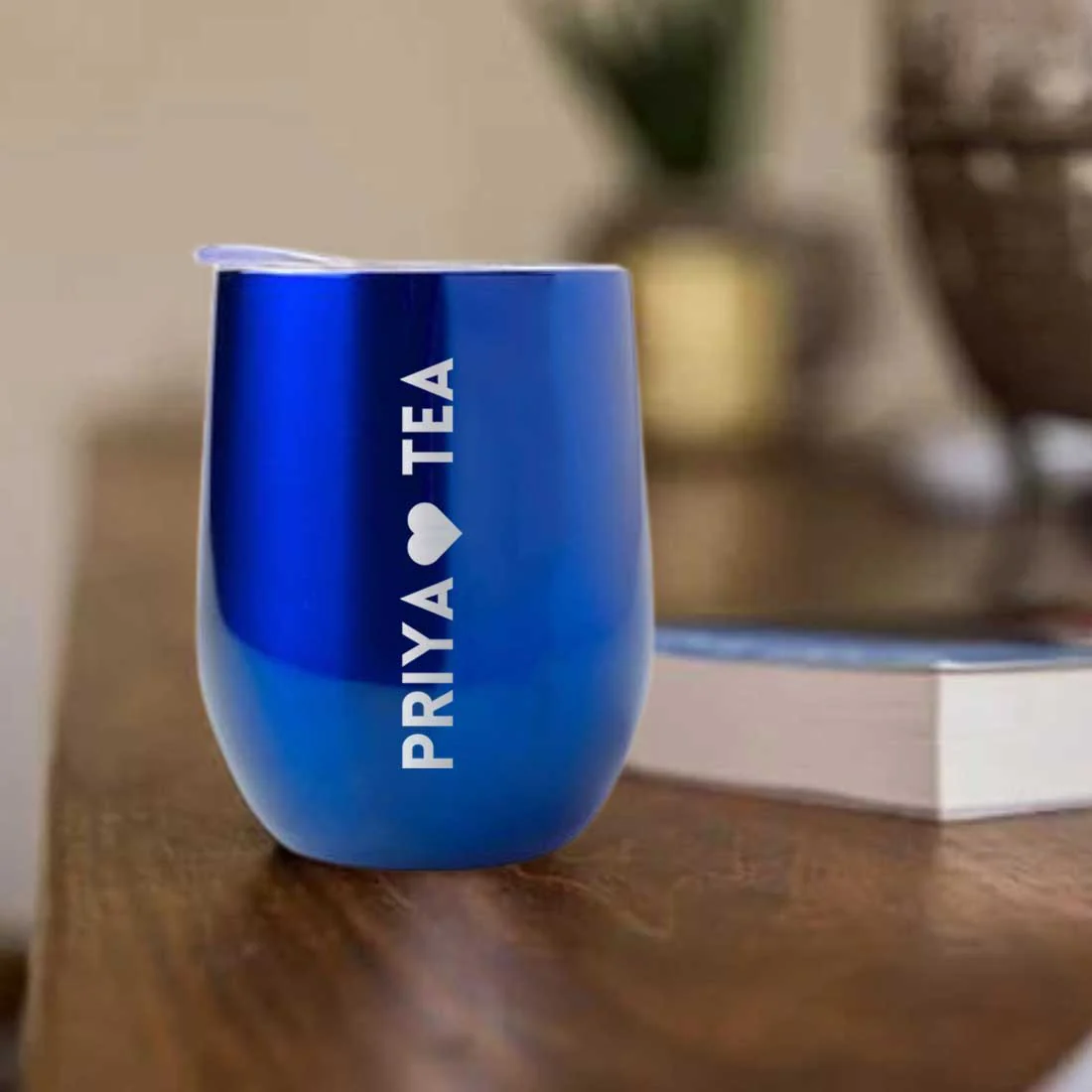 Personalised Coffee Mug With Lid Engraved Stainless Steel Travel Mug Cup (350 ML) - Tea Lover - Image 28