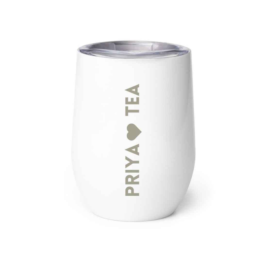 Personalised Coffee Mug With Lid Engraved Stainless Steel Travel Mug Cup (350 ML) - Tea Lover - Image 31