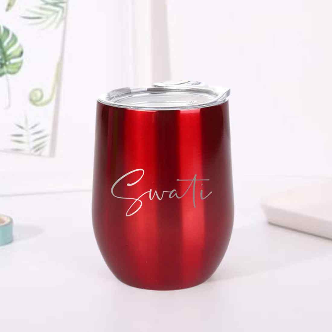 Engraved Personalized Stainless Steel Travel Coffee Mug With Lid - Your Name - Image 24