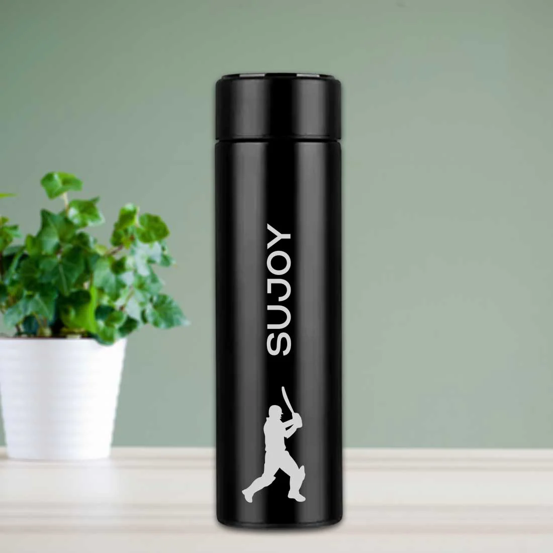 Customized Engraved Bottle Thermos Flask for Tea Temperature Display - Cricket - Image 2