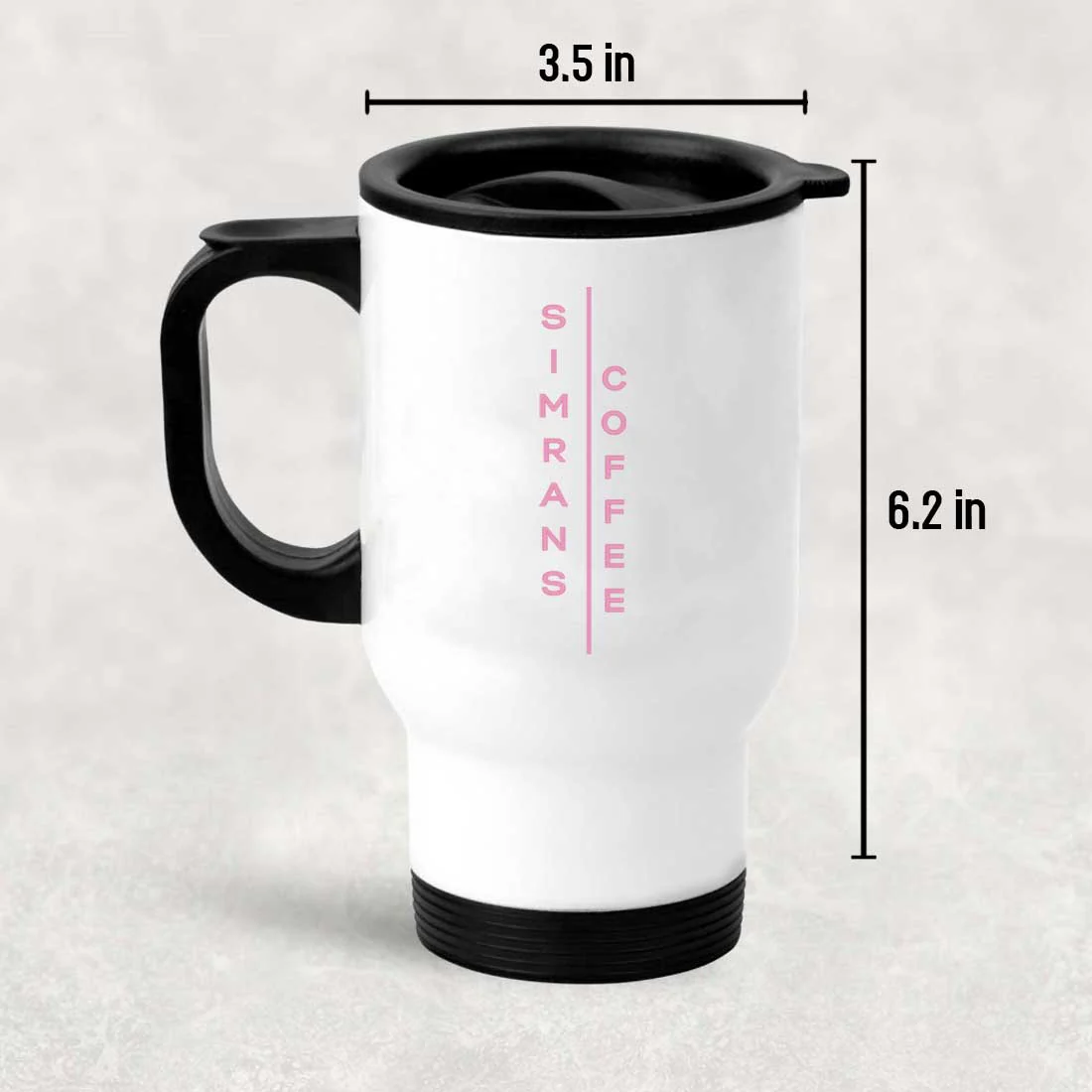 Coffee Travel Mug Insulated with Name - Personalized Coffee Mug with Lid - Image 4