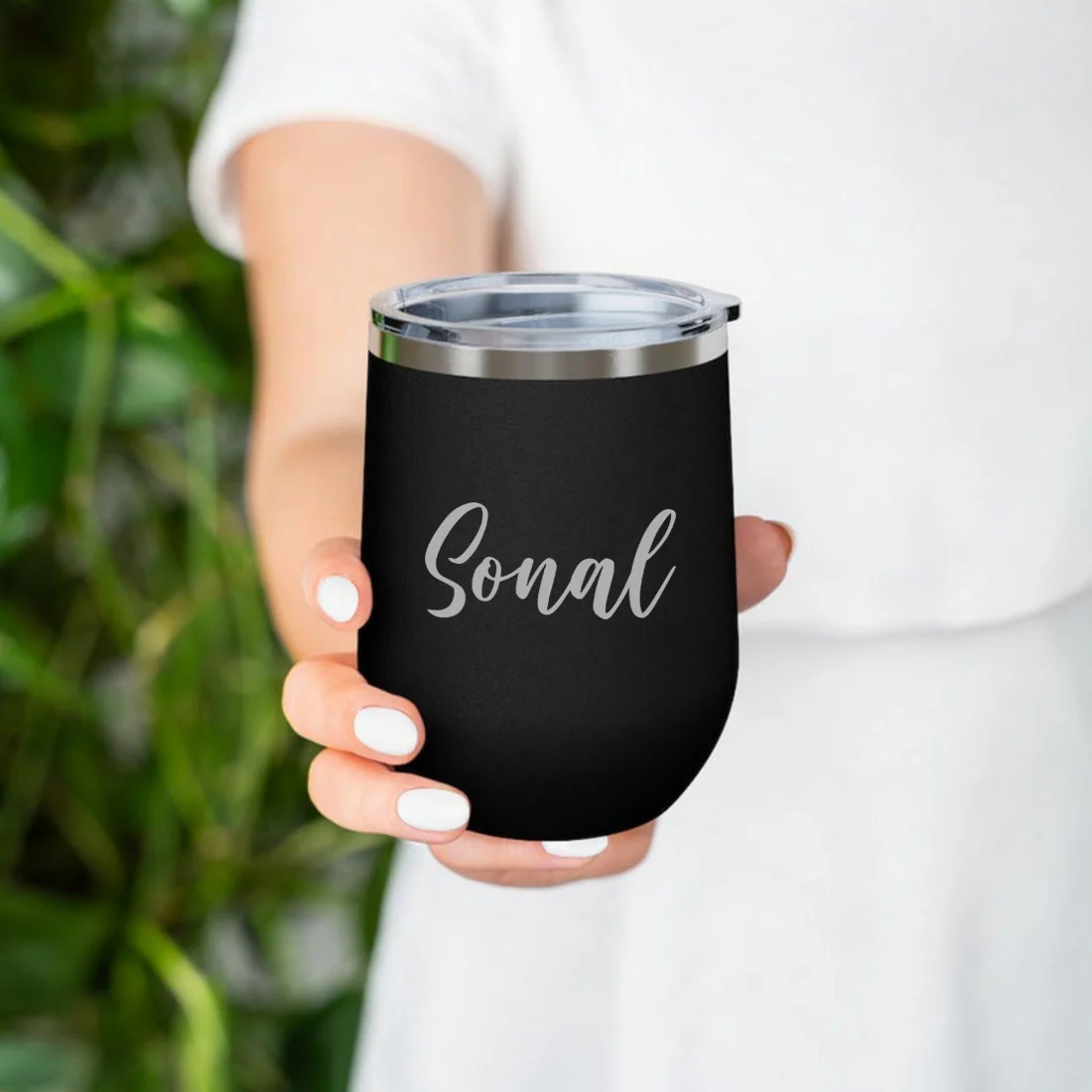 Personalised Coffee Travel Mug With Lid for Travelling Portable Cup for Car (350 ML) - Name - Image 10