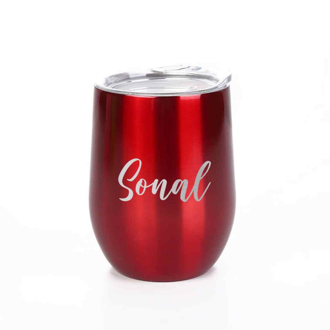 Personalised Coffee Travel Mug With Lid for Travelling Portable Cup for Car (350 ML) - Name - Image 21