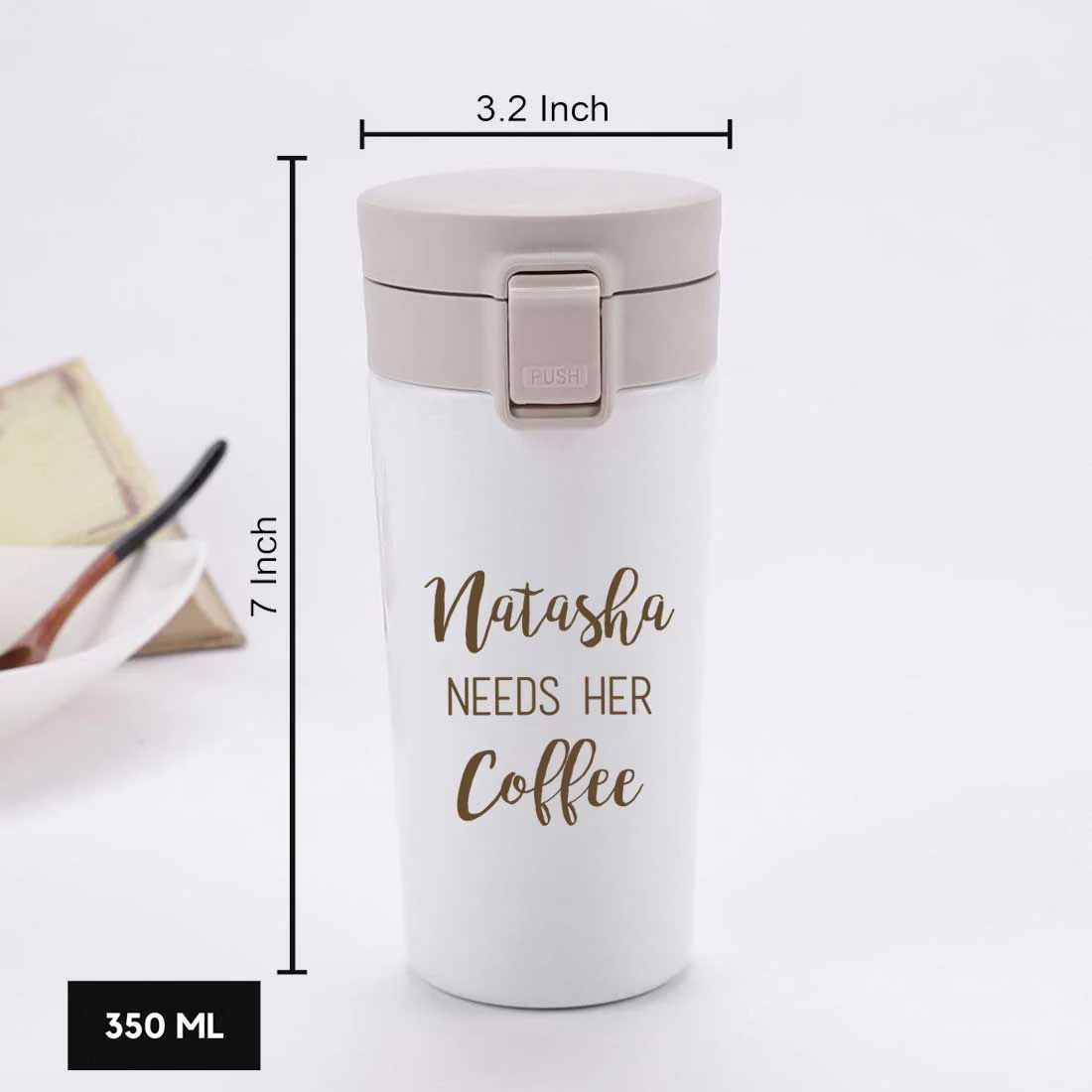 Customized Coffee Tumbler Insulated for Travelling Office Car Engraved Sipper Flask - Coffee Lover - Image 14