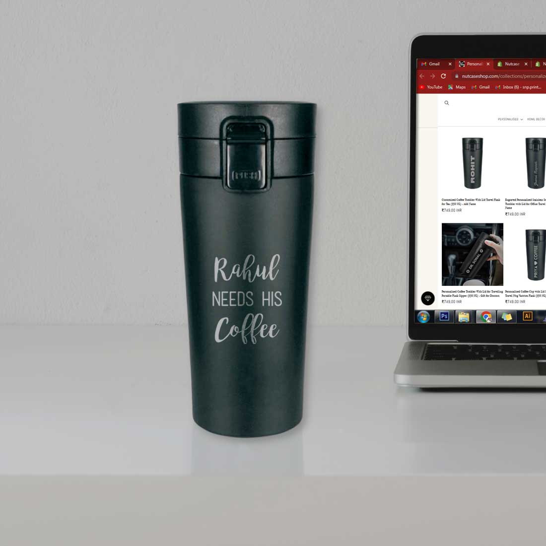Customized Coffee Tumbler Insulated for Travelling Office Car Engraved Sipper Flask - Coffee Lover - Image 18