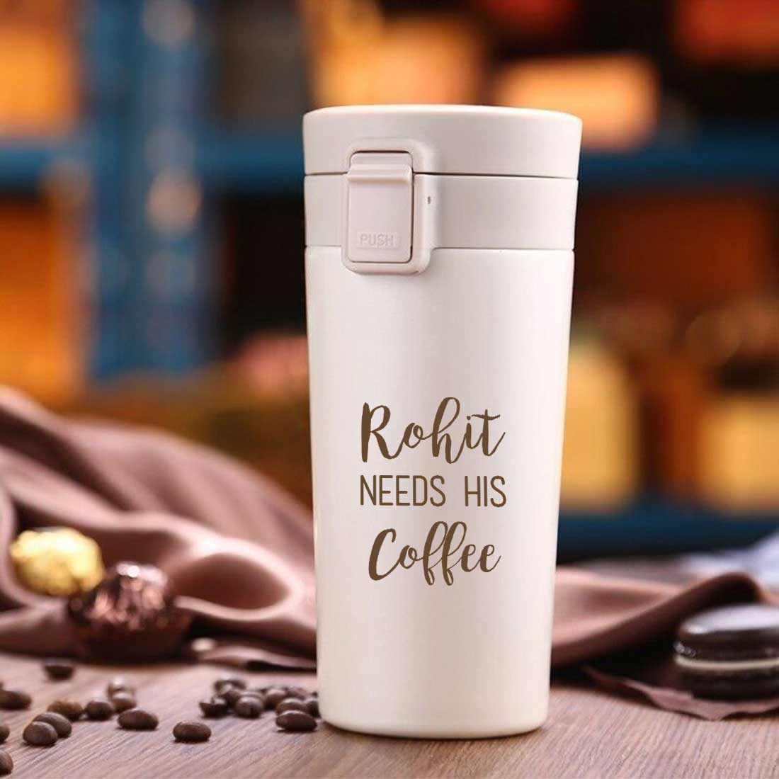 Customized Coffee Tumbler Insulated for Travelling Office Car Engraved Sipper Flask - Coffee Lover - Image 2