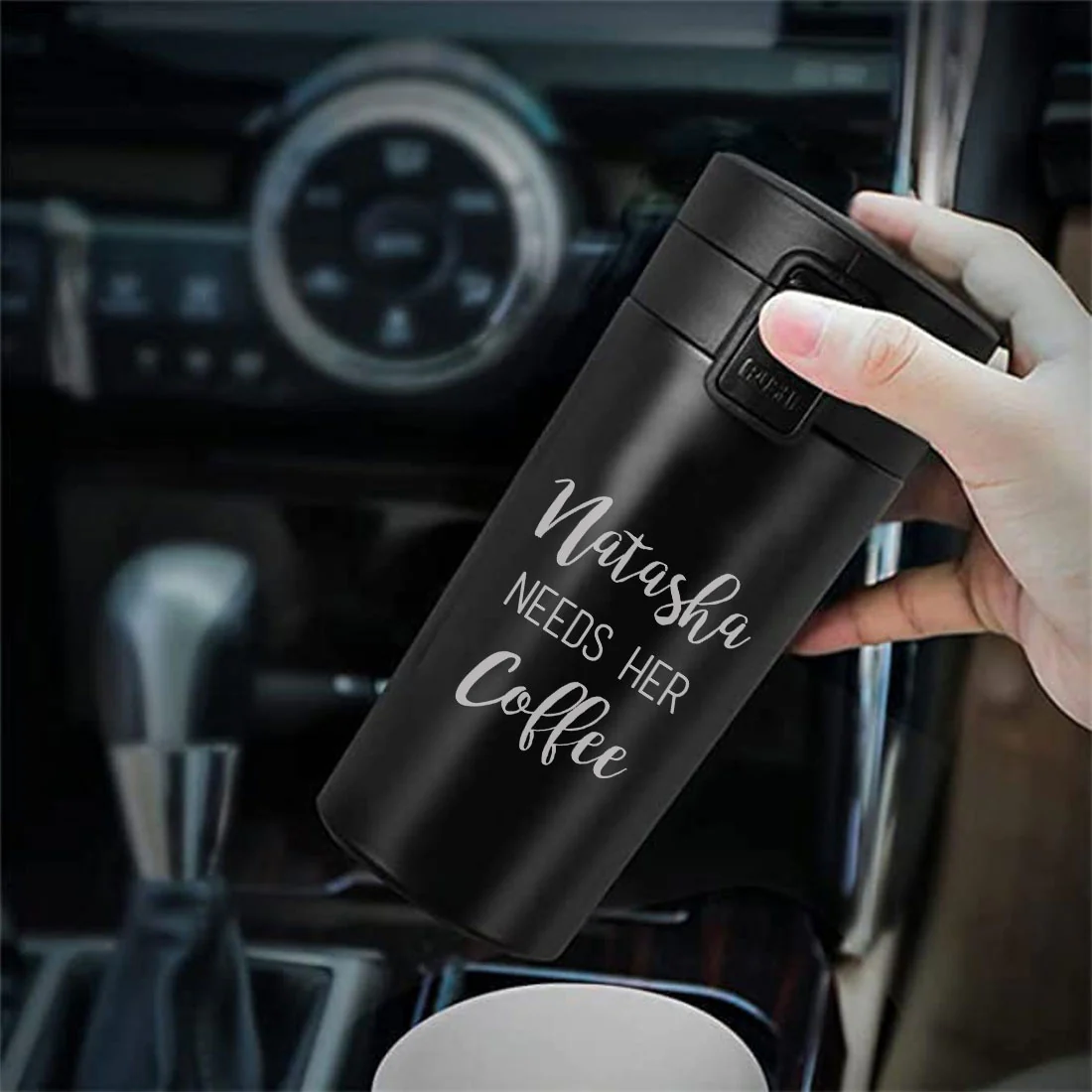 Customized Coffee Tumbler Insulated for Travelling Office Car Engraved Sipper Flask - Coffee Lover - Image 6