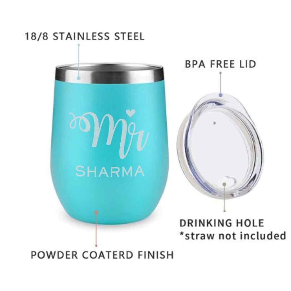Customised Stainless Steel Coffee Tumbler With Lid for Travelling (350 ML)- MR - Image 17