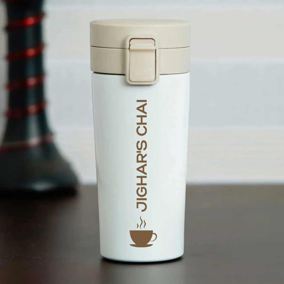 Personalized Coffee Tumbler for Office Travelling Car Vacuum Flask (380 ML) - Tea Cup - Image 11