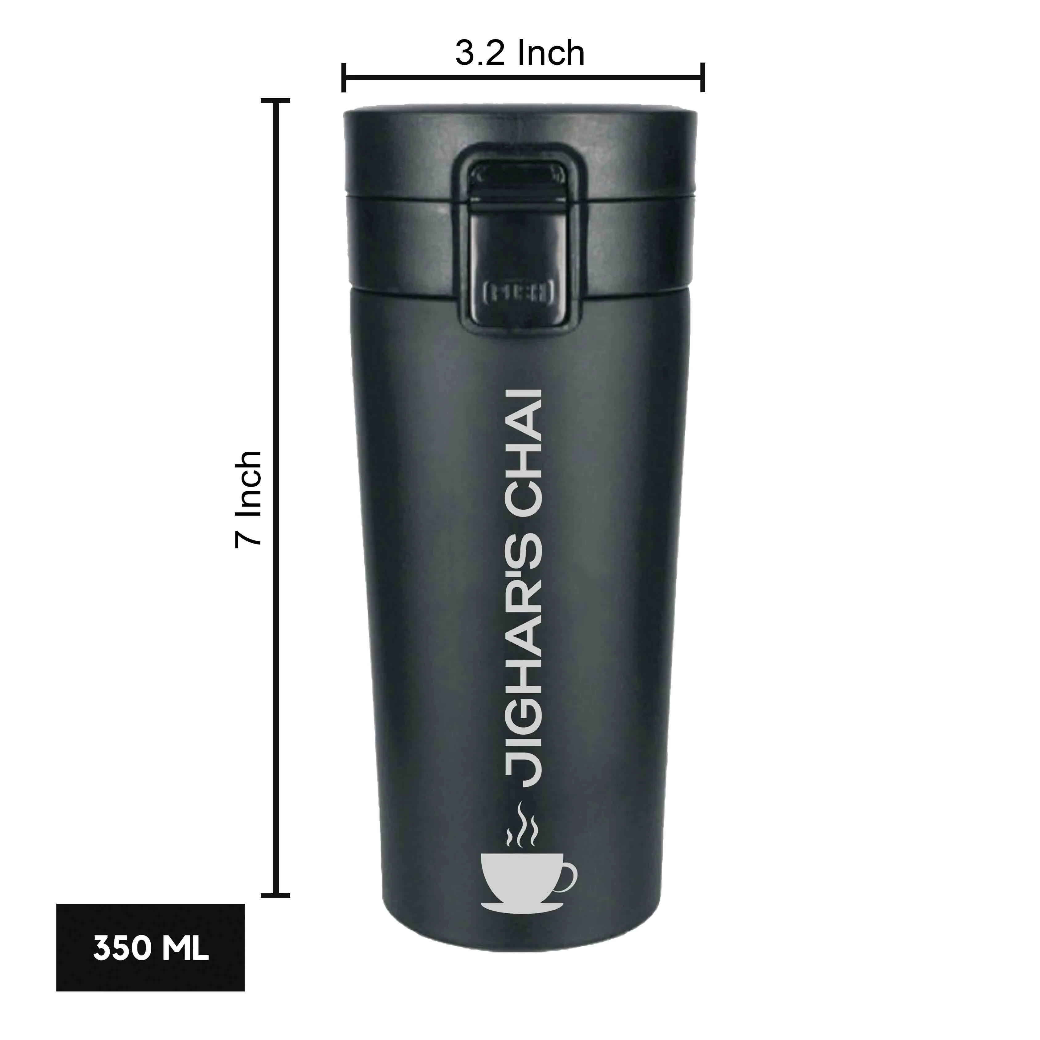 Personalized Coffee Tumbler for Office Travelling Car Vacuum Flask (380 ML) - Tea Cup - Image 5