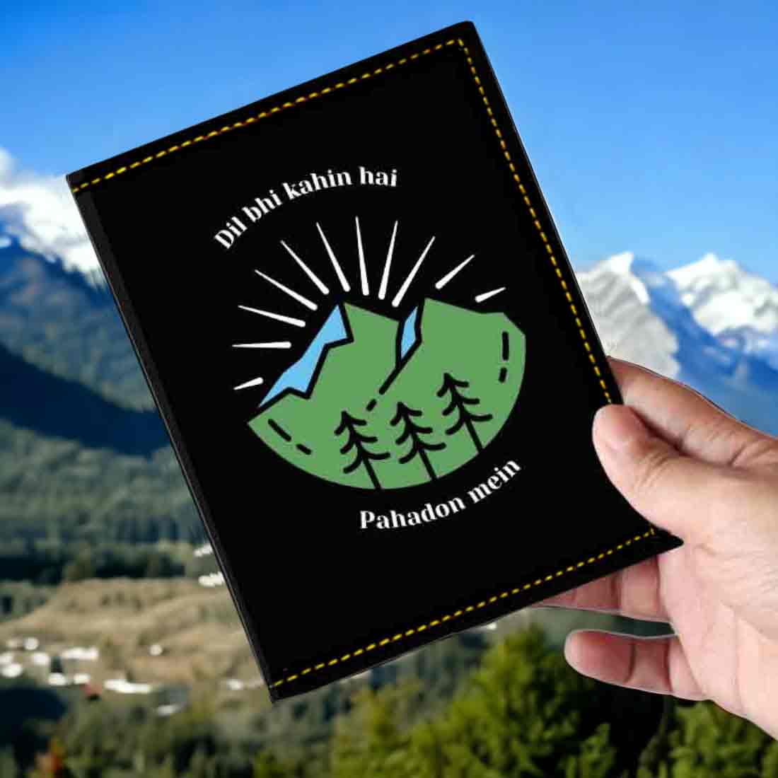 Cool Passport Holder Faux Leather Custom Covers for Passports - Pahadon Mein - Image 10