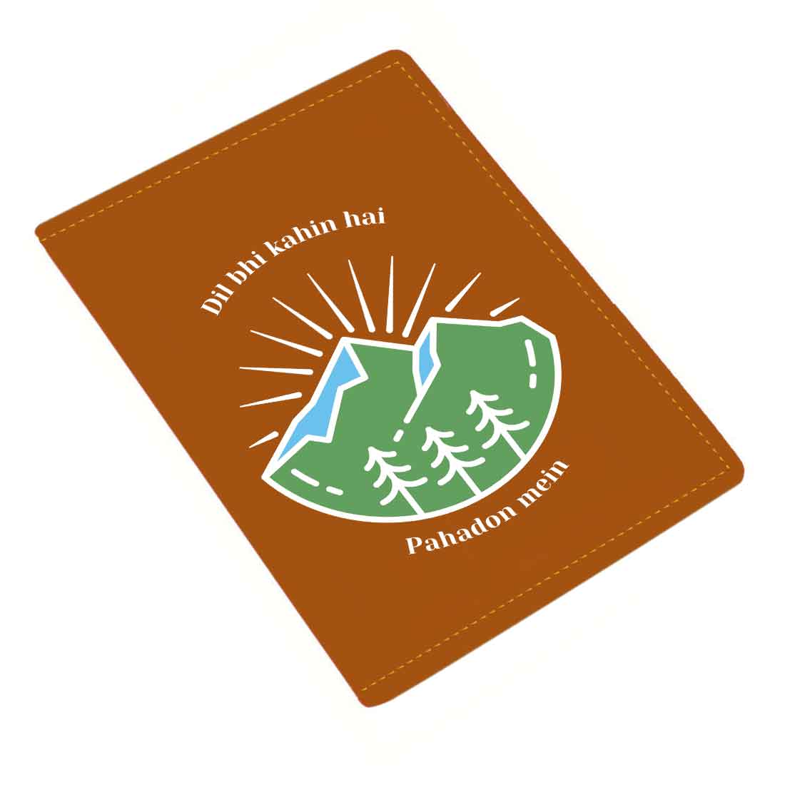 Cool Passport Holder Faux Leather Custom Covers for Passports - Pahadon Mein - Image 3