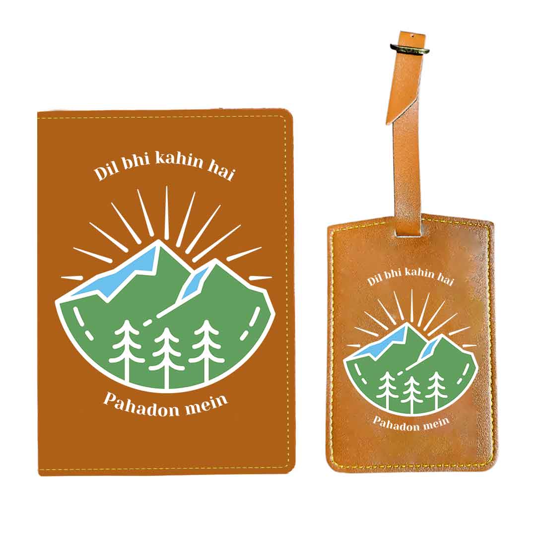 Cool Passport Holder Faux Leather Custom Covers for Passports - Pahadon Mein - Image 40