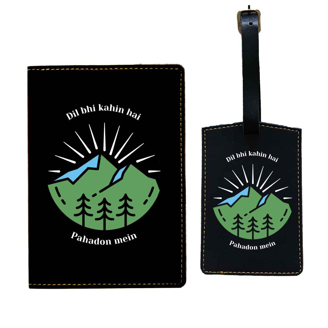 Cool Passport Holder Faux Leather Custom Covers for Passports - Pahadon Mein - Image 43