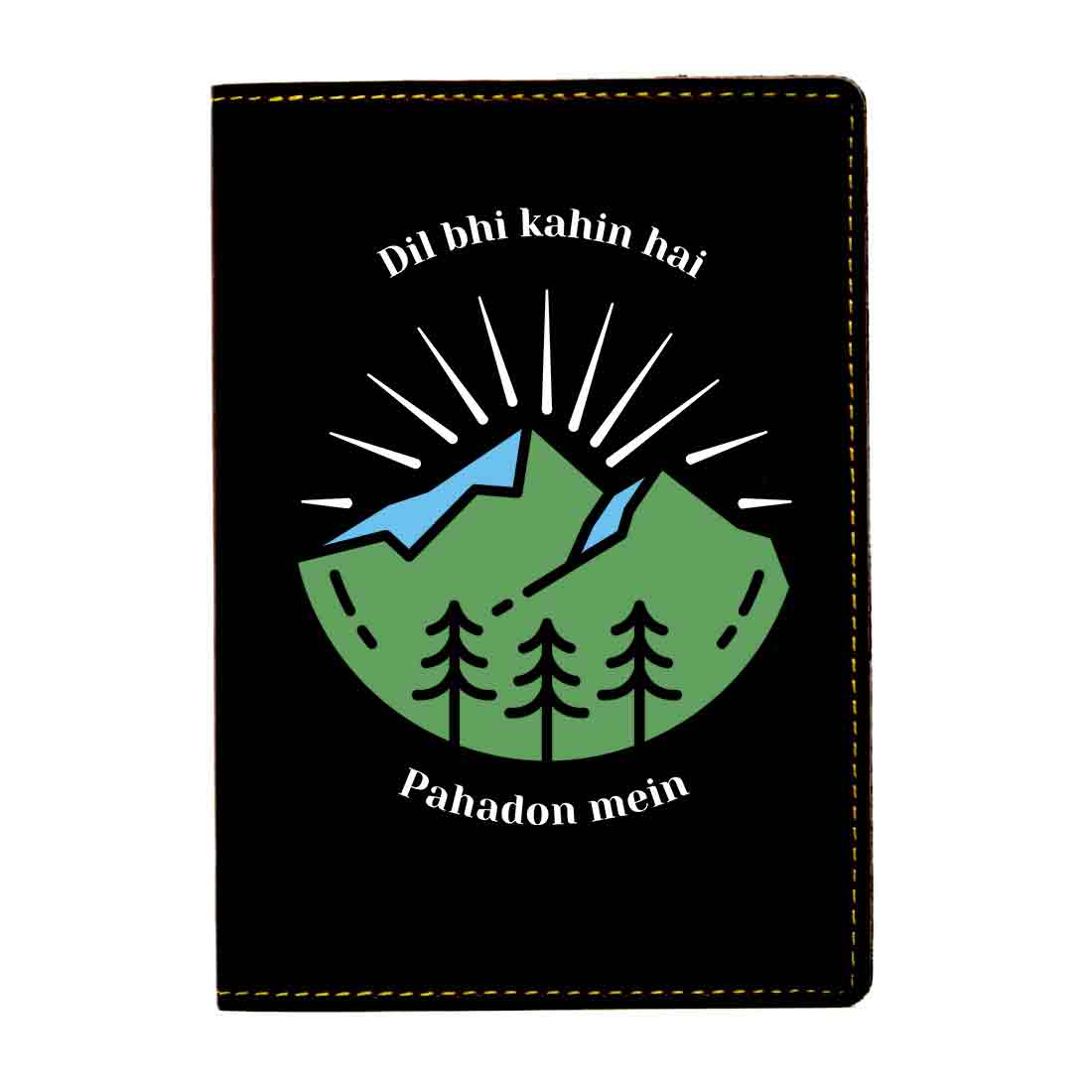 Cool Passport Holder Faux Leather Custom Covers for Passports - Pahadon Mein - Image 7