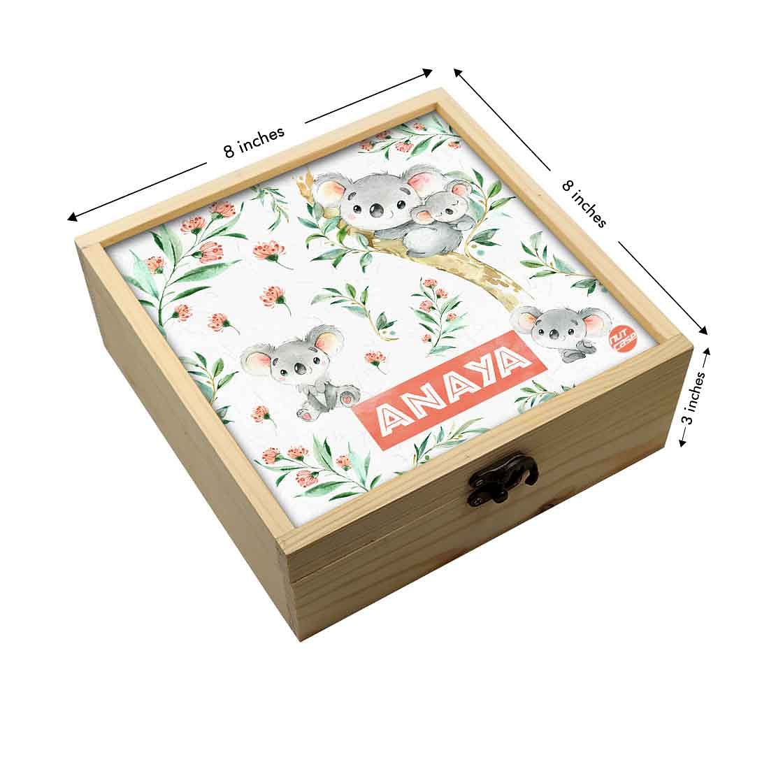 Custom Made Makeup Box for Womens/Girls Storage Box - Cute Koala - Image 3
