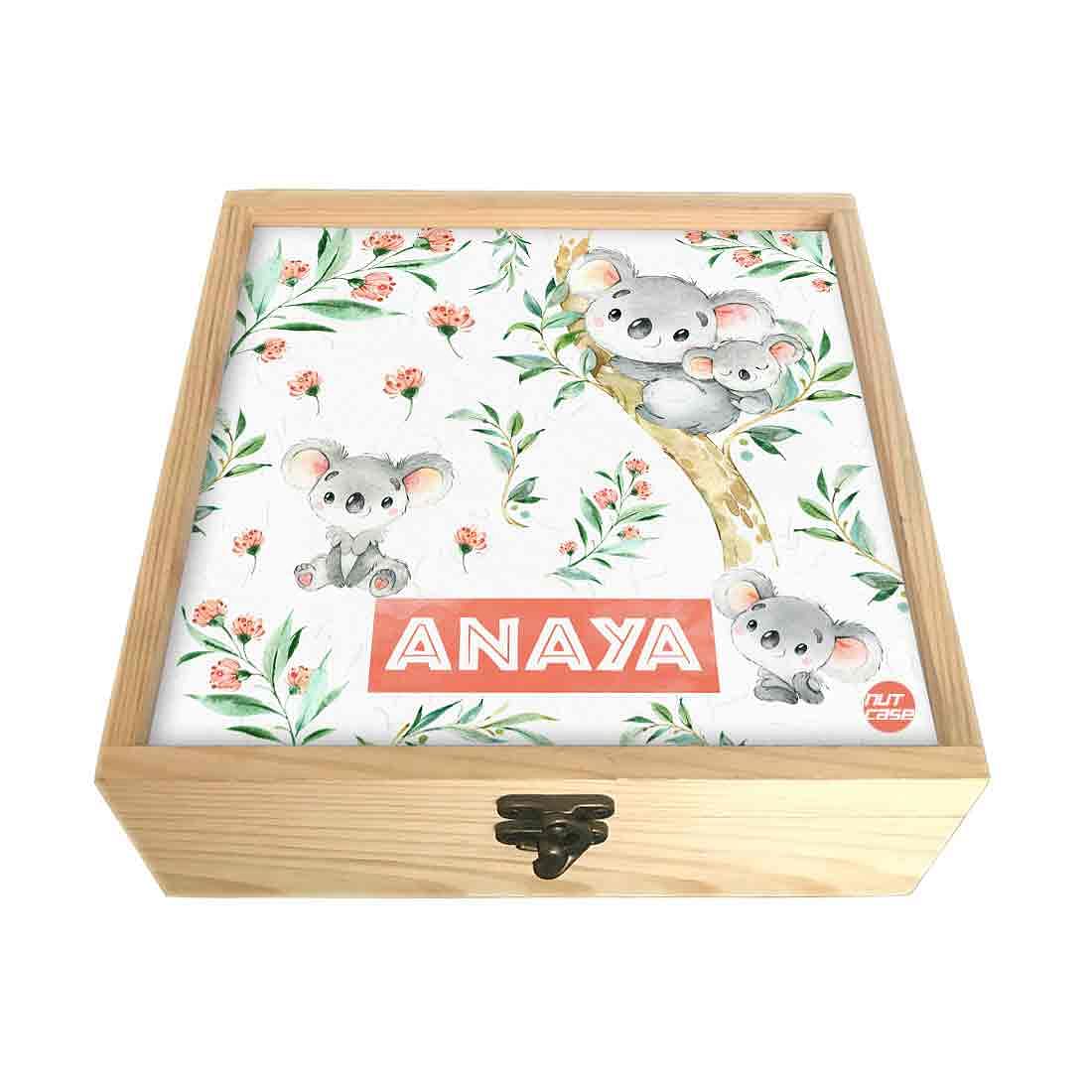 Custom Made Makeup Box for Womens/Girls Storage Box - Cute Koala - Image 4