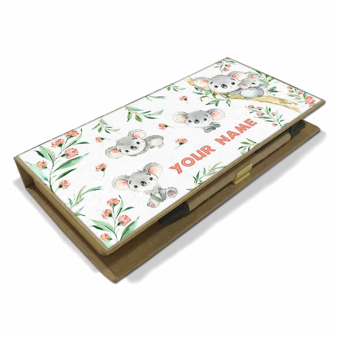 Beautiful Custom Stationery Kit Box Organizer - Cute Koala - Image 3