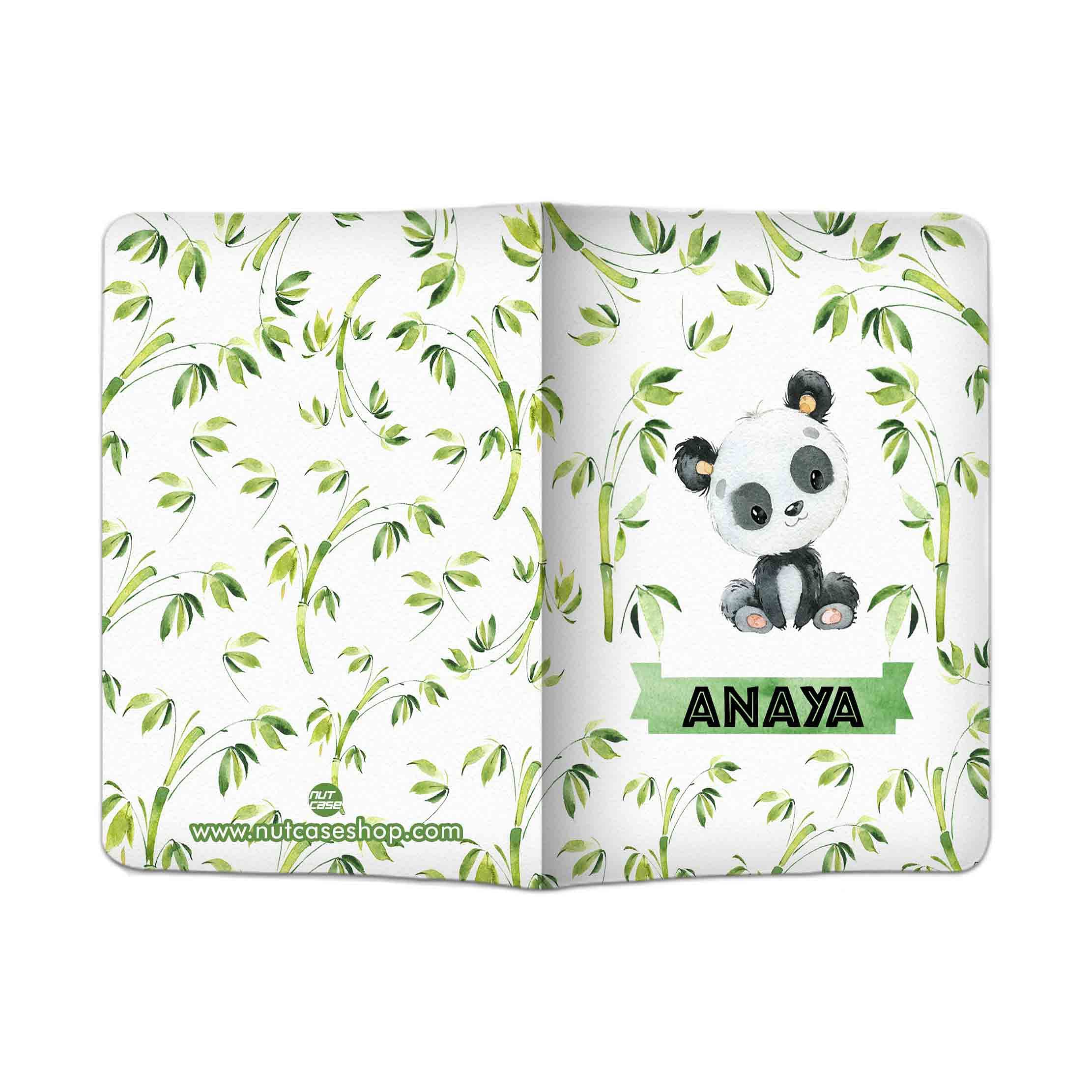 Nutcase Personalized Passport Cover PU Leather Polyfabric - Cute Small Panda - Image 2