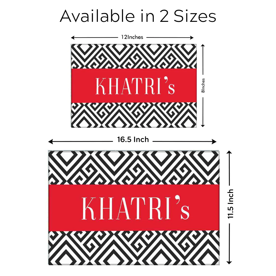 Classy Custom Made Door Name Plate - Square Lines - Image 6