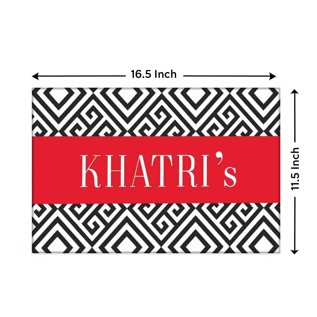 Classy Custom Made Door Name Plate - Square Lines - Image 7