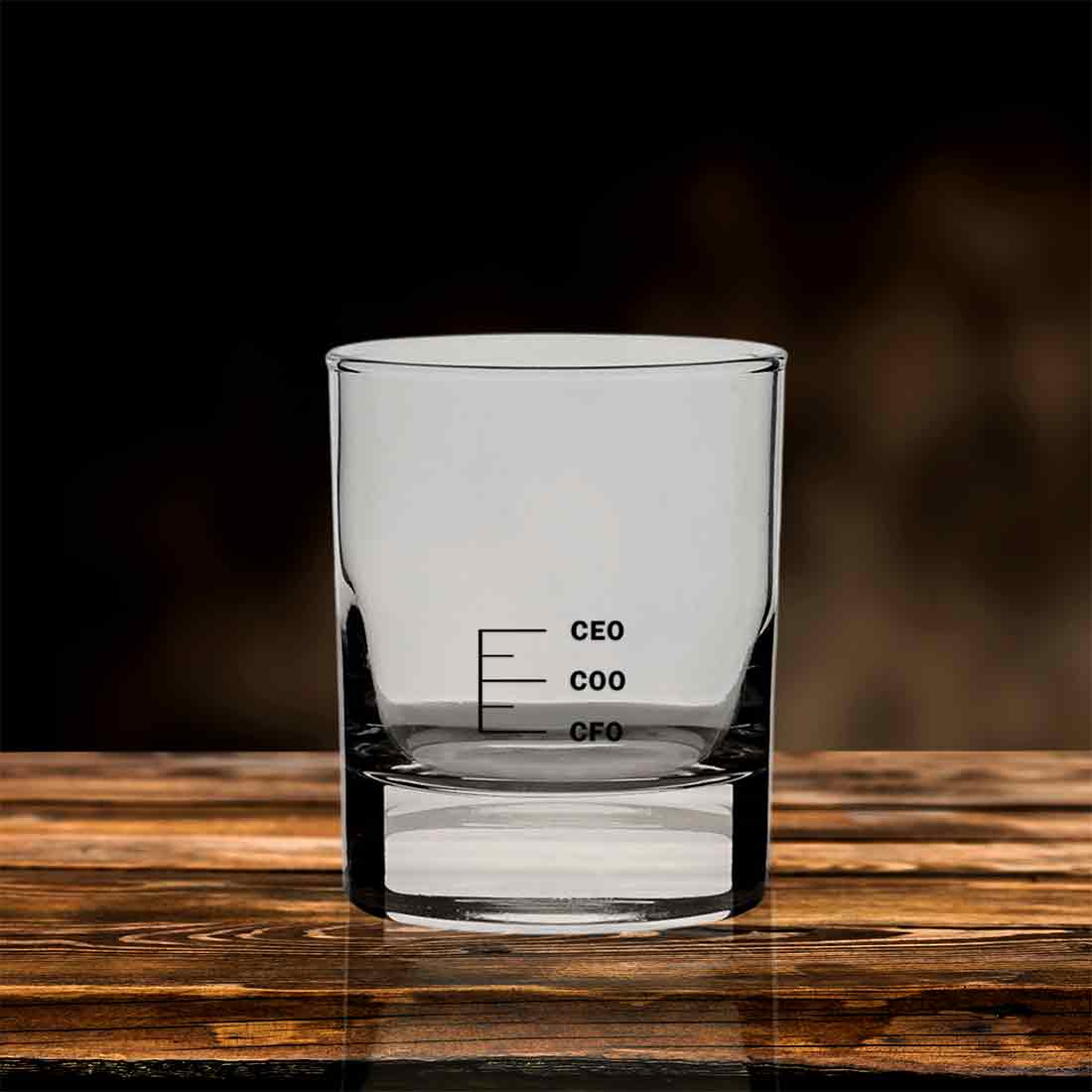 Engraving Drinking Whisky Glass for Scotch Cocktails - CEO COO CFO - Image 3