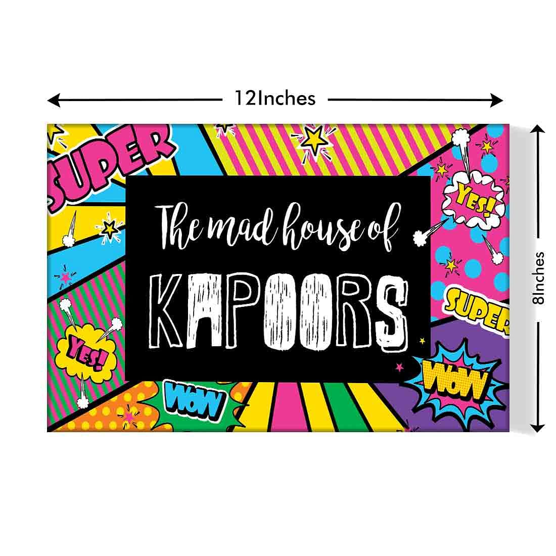 Customized Door Name Plate Entrance - Mad House - Image 3
