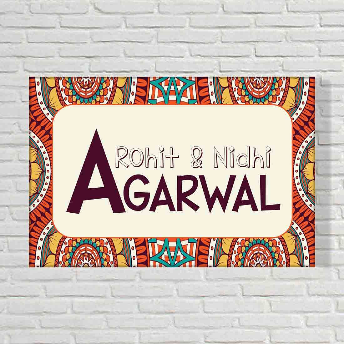 Customized Name Plates for Home - Seamless Aztec - Image 2