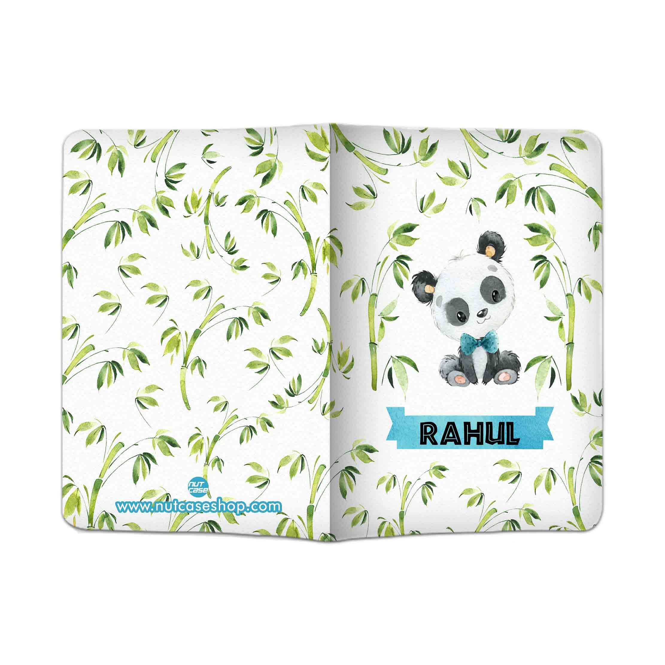 Nutcase Personalized Passport Cover PU Leather Polyfabric - Panda - Image 2