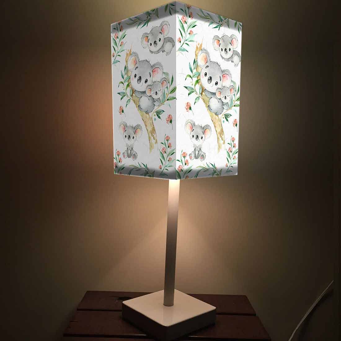 Nutcase Table Lamp for Living Room Bedroom Bedside Lamps with Fabric Shade - Cute Koala - Image 3