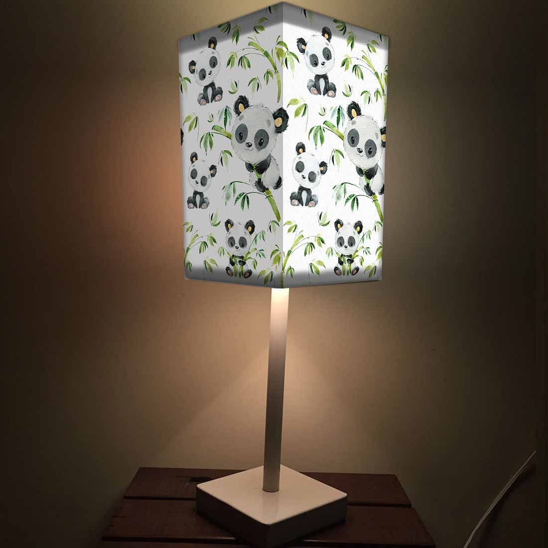 Nutcase Table Lamp for Living Room Bedroom Bedside Lamps with Fabric Shade - Cute Panda - Image 3