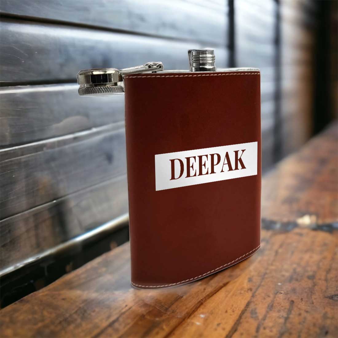 Customized Hip Flask With Name Leather Alcohol Flasks - Image 12