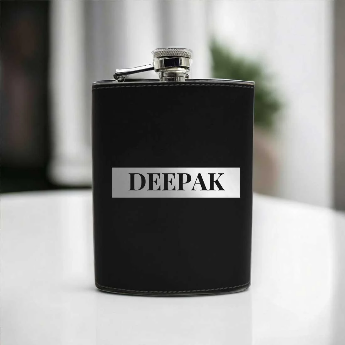 Customized Hip Flask With Name Leather Alcohol Flasks - Image 4