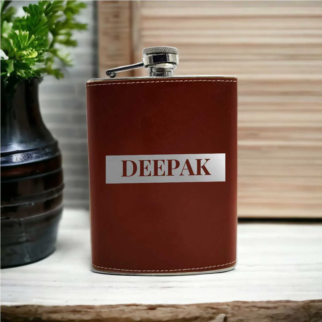 Customized Hip Flask With Name Leather Alcohol Flasks - Image 8