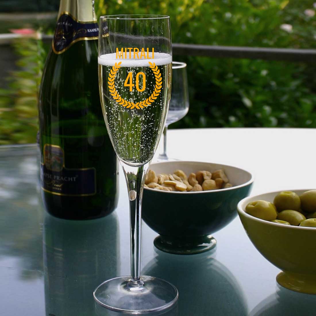 Custom Champagne Glass 40th Birthday Ideas For Women- Add Any Number - Image 5