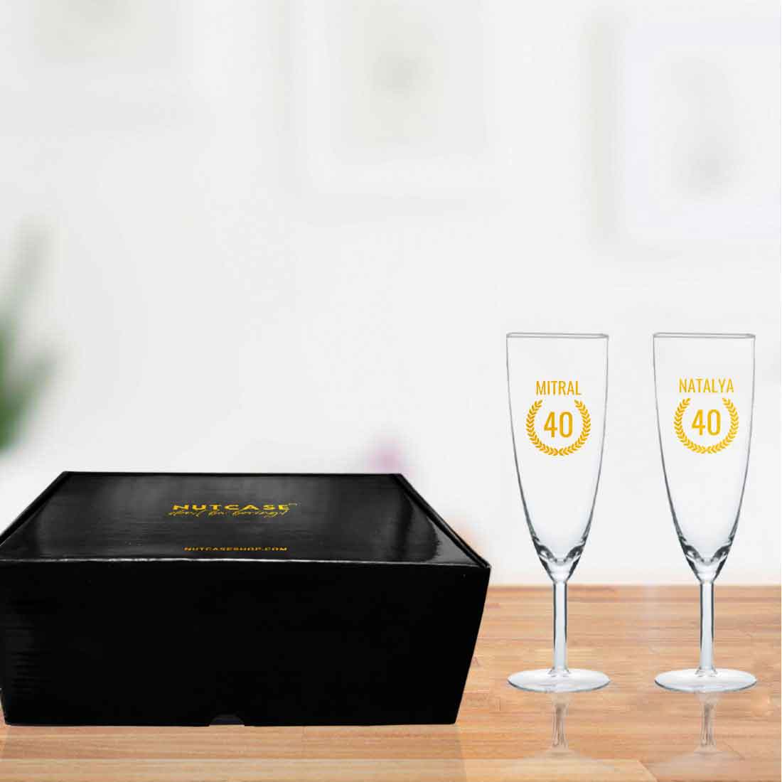 Custom Champagne Glass 40th Birthday Ideas For Women- Add Any Number - Image 9