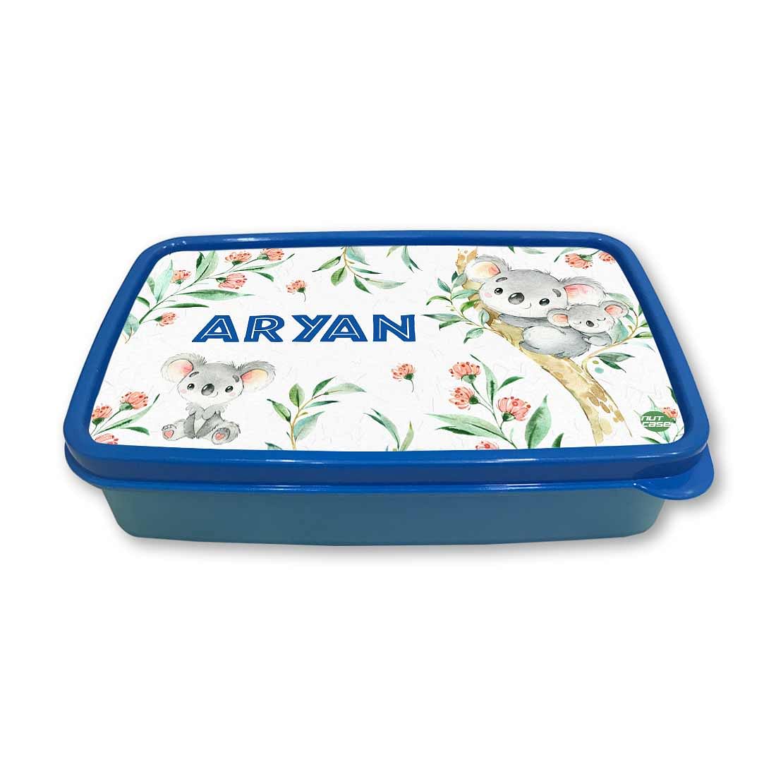 Customizable Tiffin Box for Kids School Plastic Lunch Box for Boys - Cute Koala - Image 2