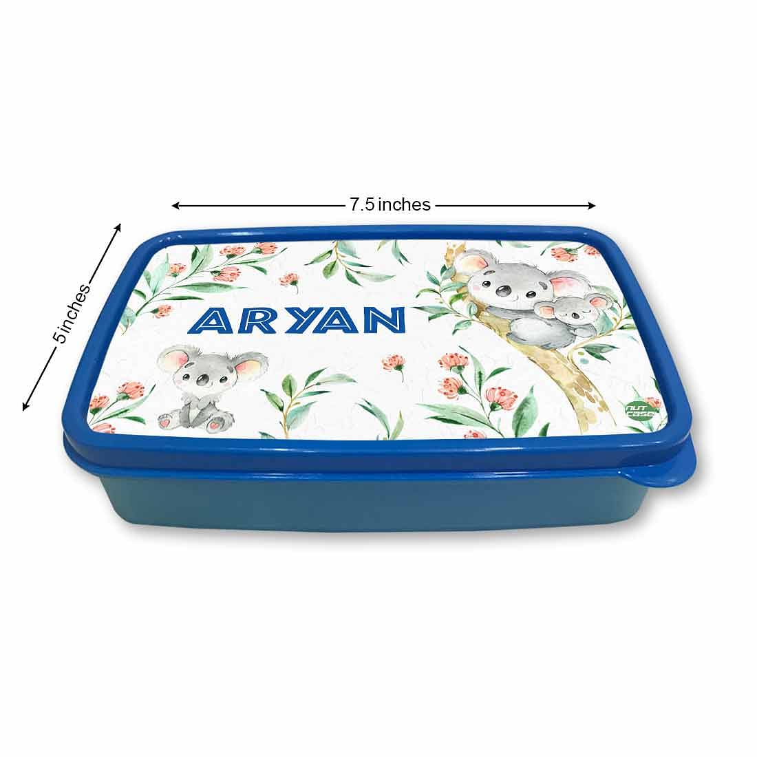 Customizable Tiffin Box for Kids School Plastic Lunch Box for Boys - Cute Koala - Image 5