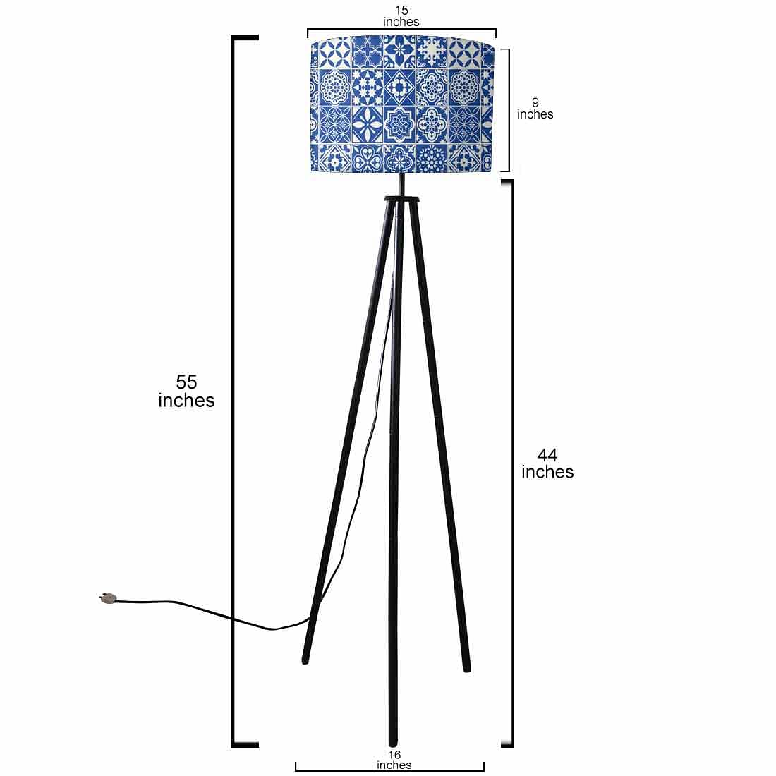Metal Standing Floor Lamp Tripod Lights - Tiles of Seville - Image 4