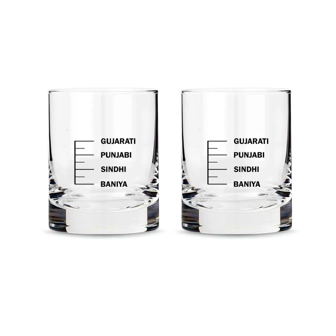 Whiskey Glasses Liquor Glass- Anniversary Birthday Gift Funny Gifts for Husband Bf - GUJARATI PUNJABI SINDHI BANIYA - Image 12