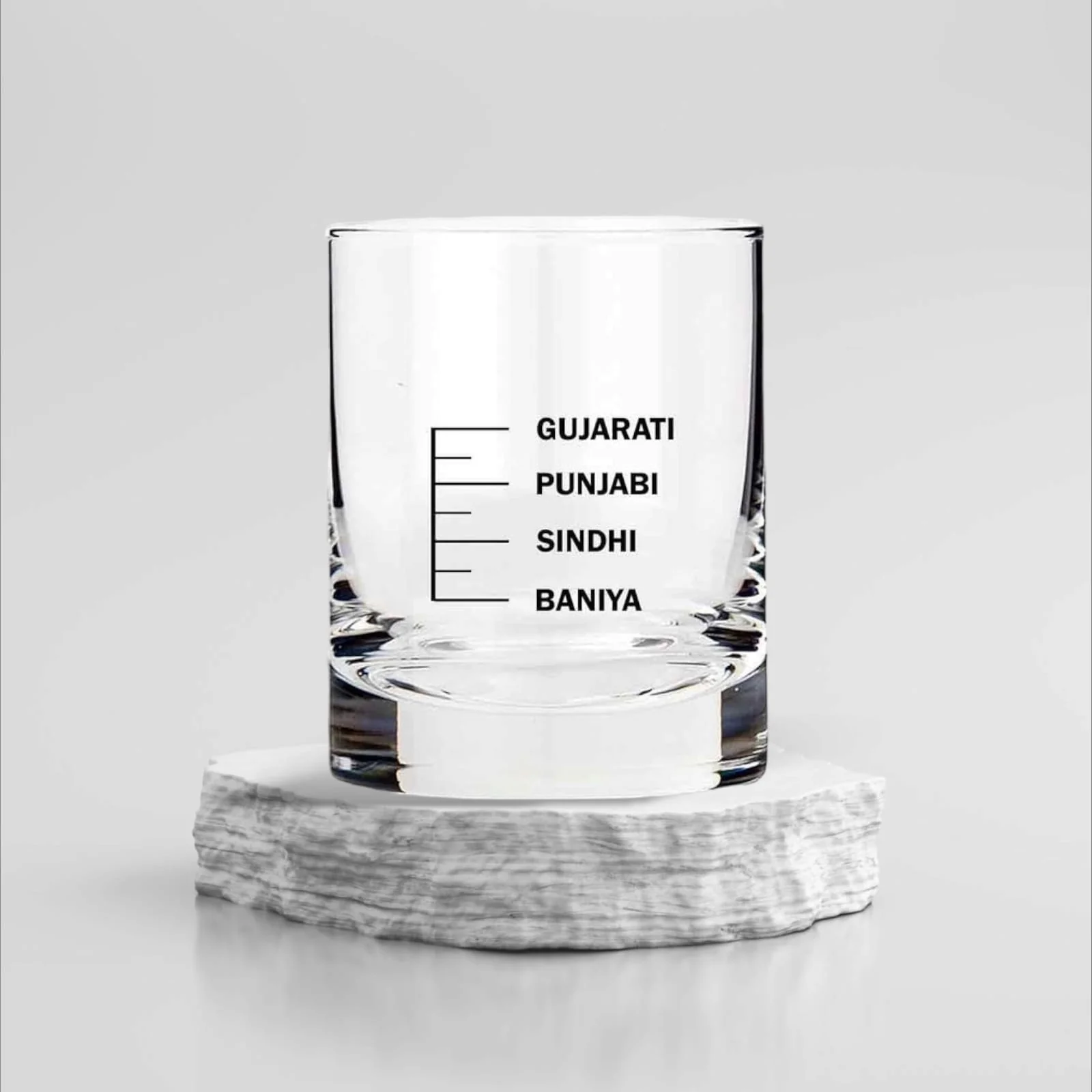 Whiskey Glasses Liquor Glass- Anniversary Birthday Gift Funny Gifts for Husband Bf - GUJARATI PUNJABI SINDHI BANIYA - Image 2