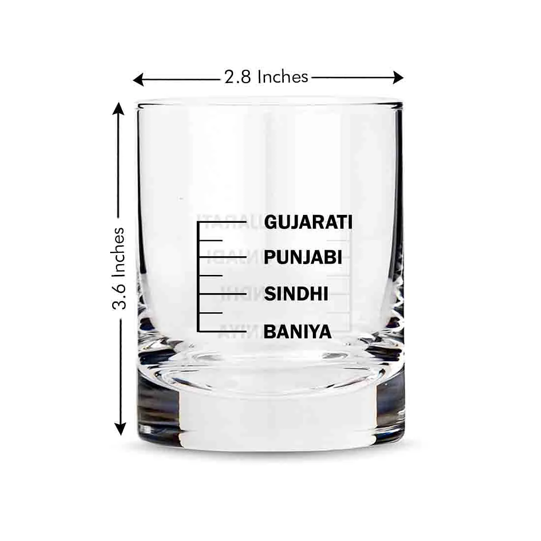Whiskey Glasses Liquor Glass- Anniversary Birthday Gift Funny Gifts for Husband Bf - GUJARATI PUNJABI SINDHI BANIYA - Image 6