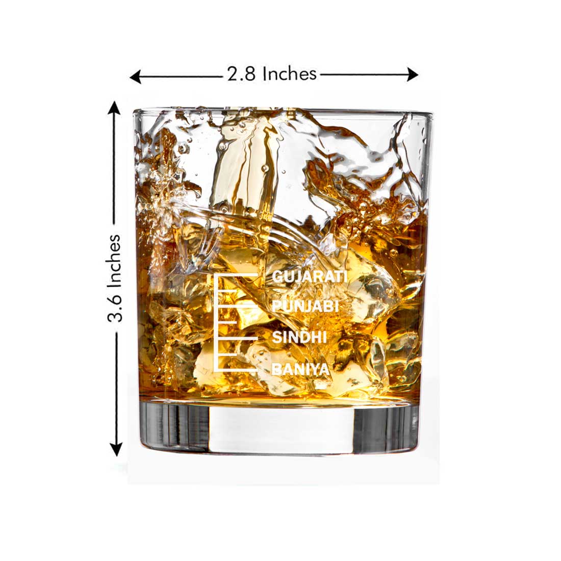 Whiskey Glasses Liquor Glass- Anniversary Birthday Gift Funny Gifts for Husband Bf - GUJARATI PUNJABI SINDHI BANIYA - Image 9