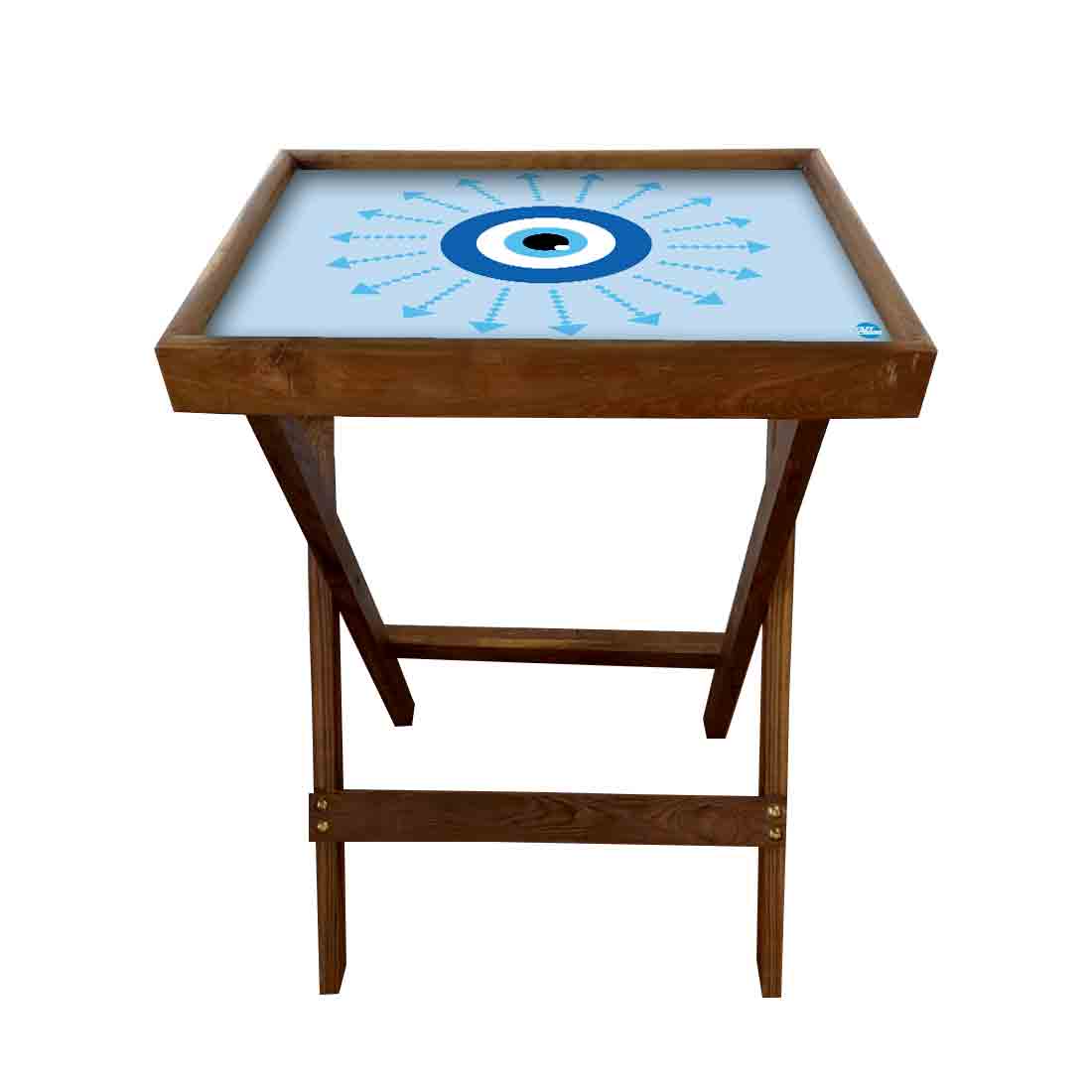 Folding TV Tray Table for Eating Breakfast Serving Table - Evil Eye Protector - Image 5
