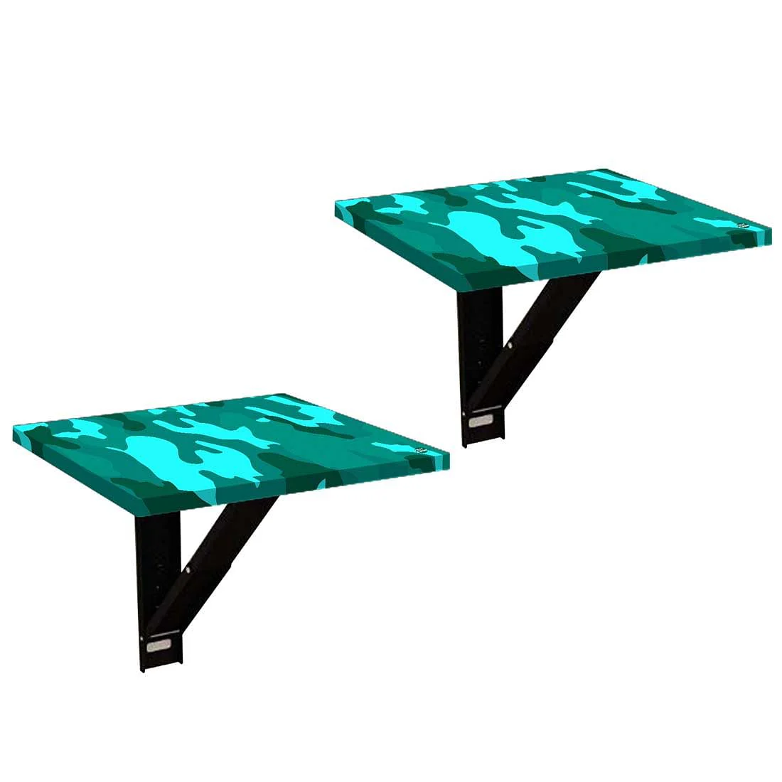 Folding Wall Hanging Bedside Table - Army Camouflage Green - Image 11