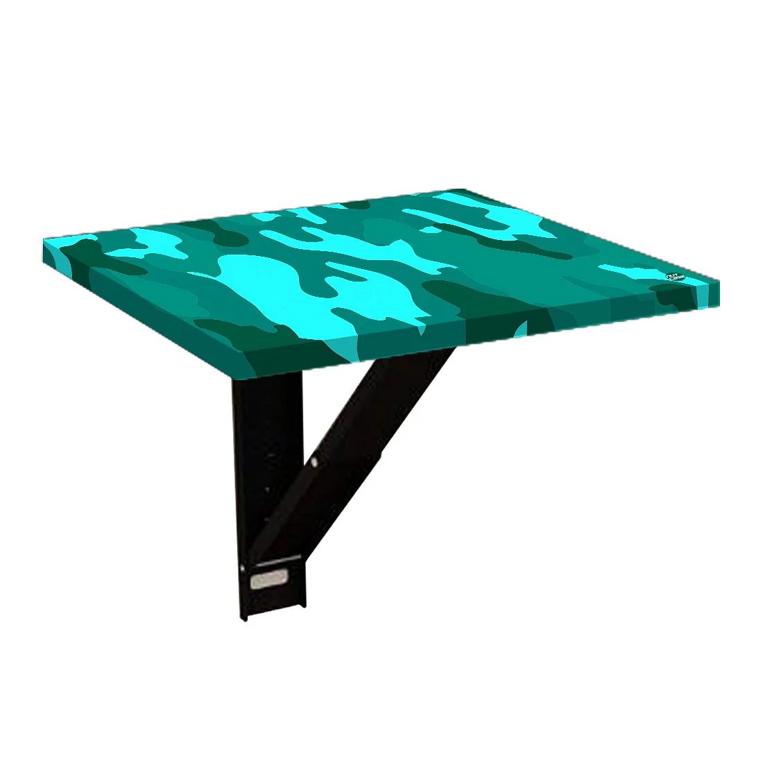Folding Wall Hanging Bedside Table - Army Camouflage Green - Image 6