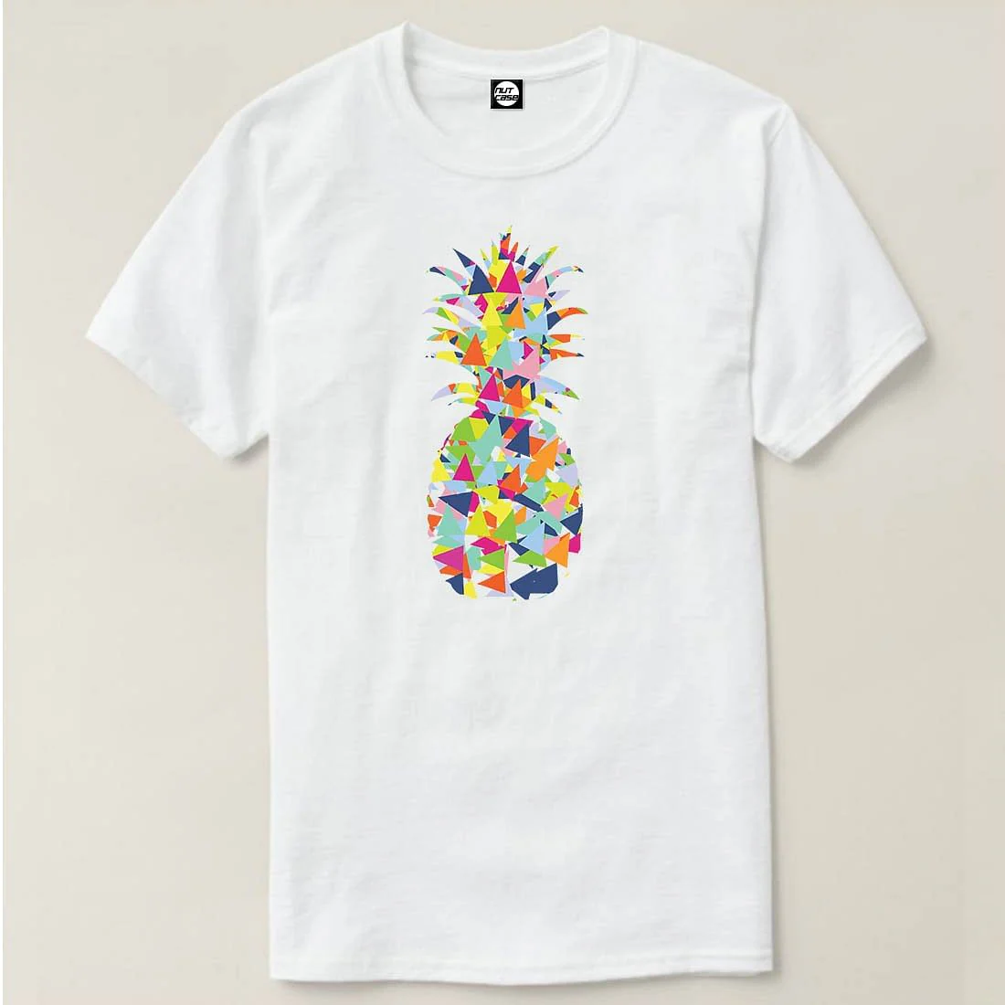Nutcase Designer Round Neck Men's T-Shirt Wrinkle-Free Poly Cotton Tees - Funky Pinapple - Image 4