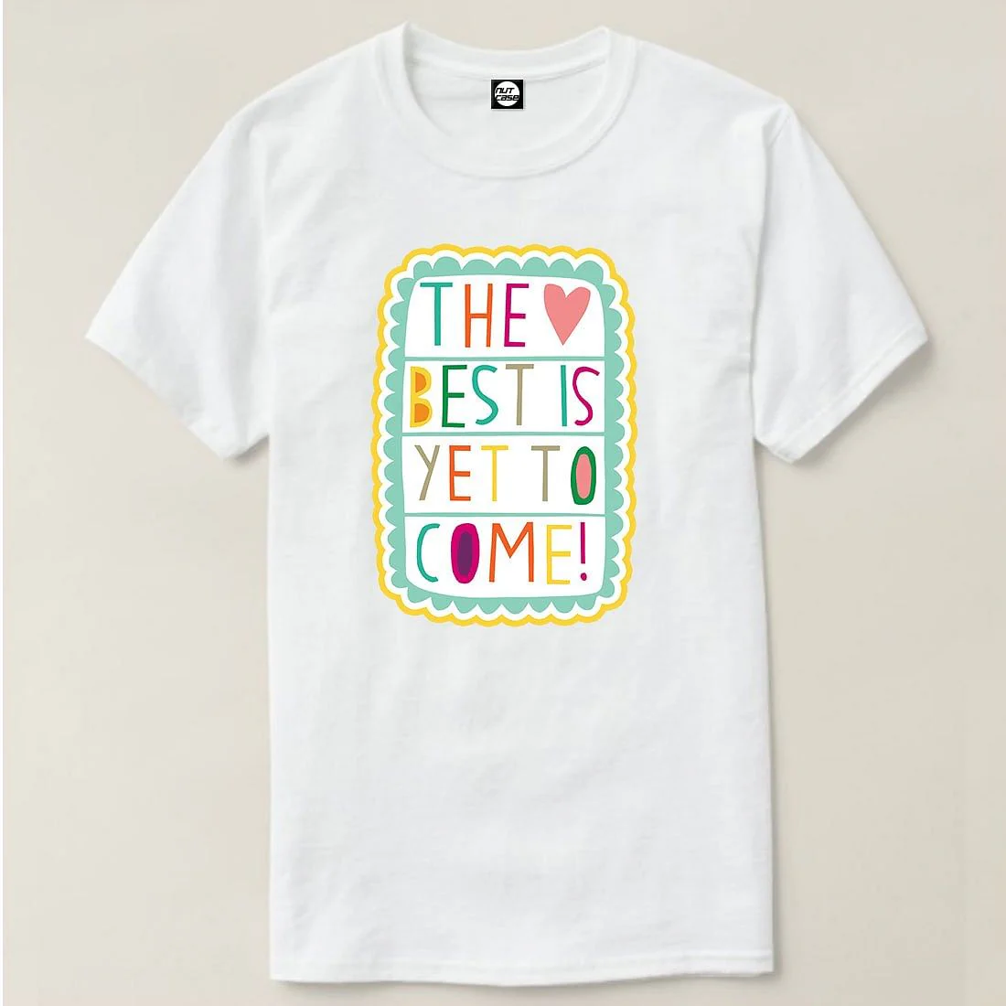 Nutcase Designer Round Neck Men's T-Shirt Wrinkle-Free Poly Cotton Tees - The Best is Yet to Come - Image 4
